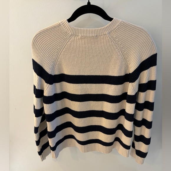 Sezane Gary Jumper Naturel / Marine - Size S - Picture 4 of 5